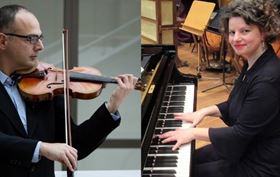 Violin and piano awash with Greek names